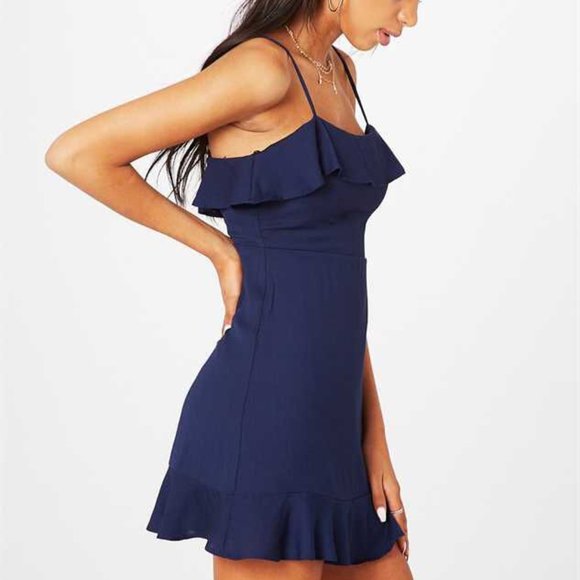 NEW Altar'd State Sexy Navy Monroe Mini Dress - Picture 3 of 13